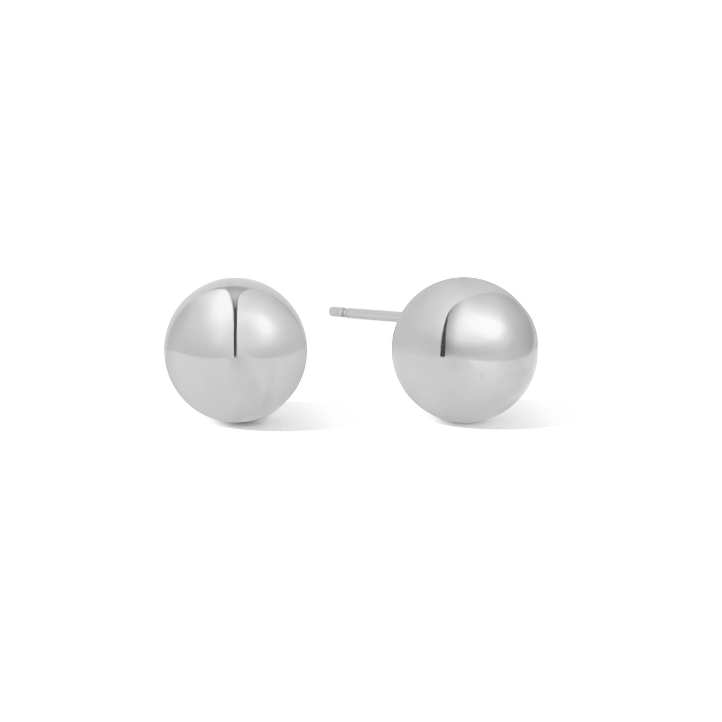 Silver Chunky Ball Studs