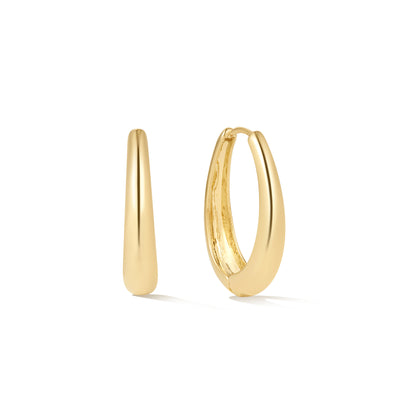 Everyday Gold Oval Hoops