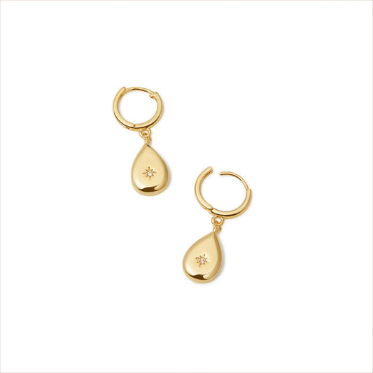 Gold Teardrop Charm Drops