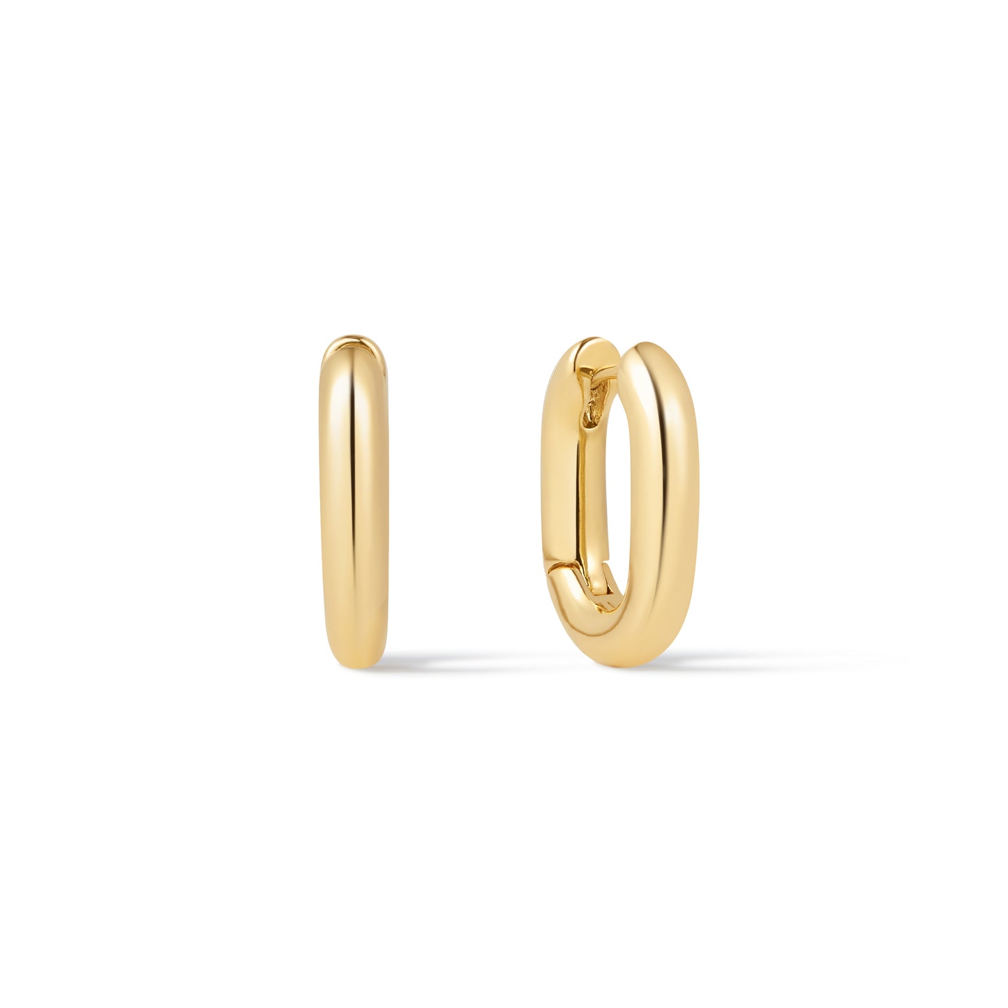 Minimalist Gold Oval Huggies