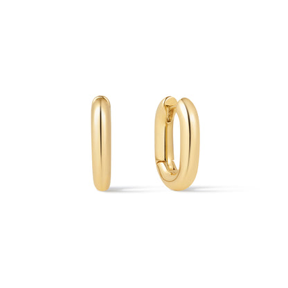 Minimalist Gold Oval Huggies