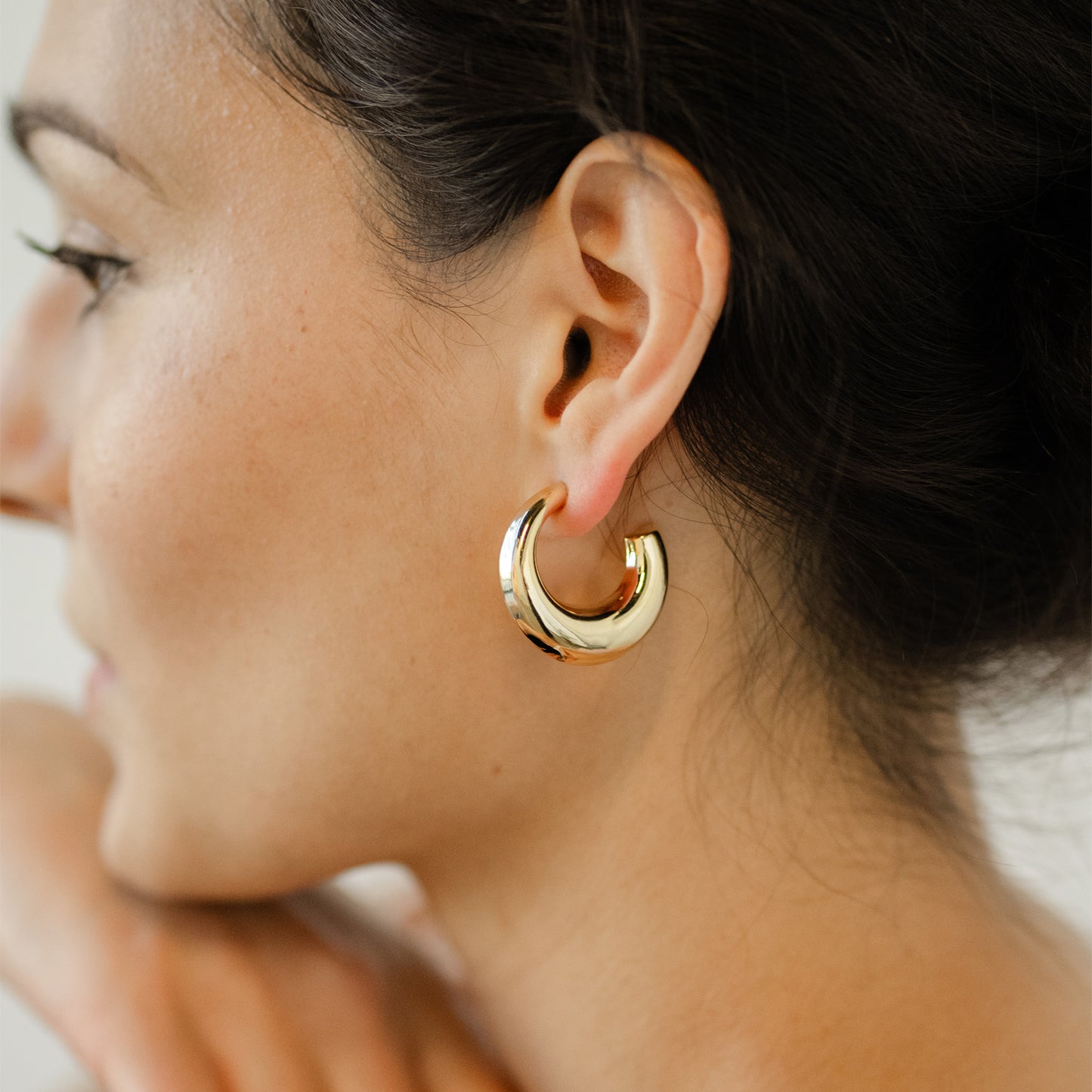 Thick Gold Chunky Hoops