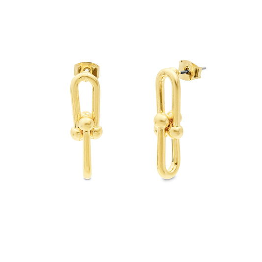 Gold Chain Links Studs