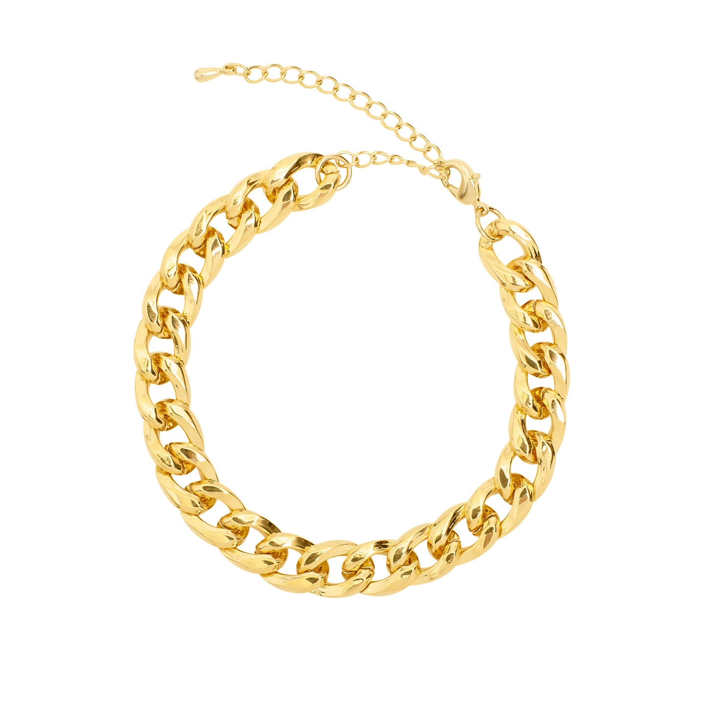 Chunky Gold Curb Chain Bracelet