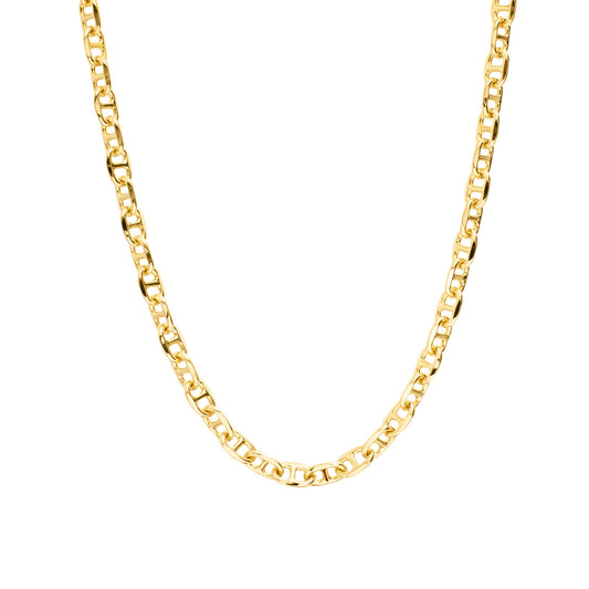 Gold Chunky Mariner Chain Necklace