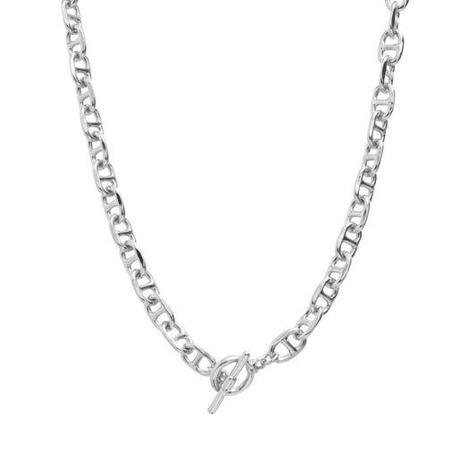 Silver Mariner Chain Toggle Nacklace
