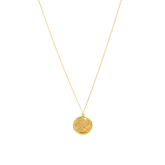 Gold Coin Charm Necklace