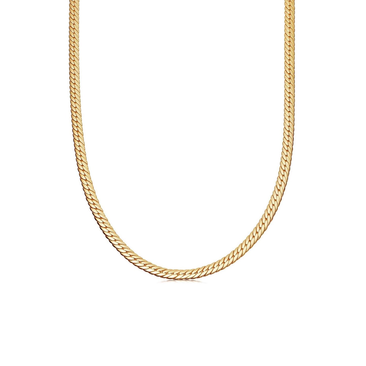 Gold Thick Snake Chain Necklace