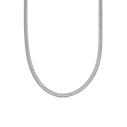 Silver Thick Snake Chain Necklace